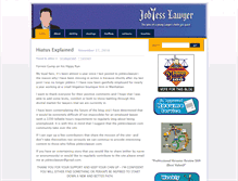 Tablet Screenshot of joblesslawyer.com